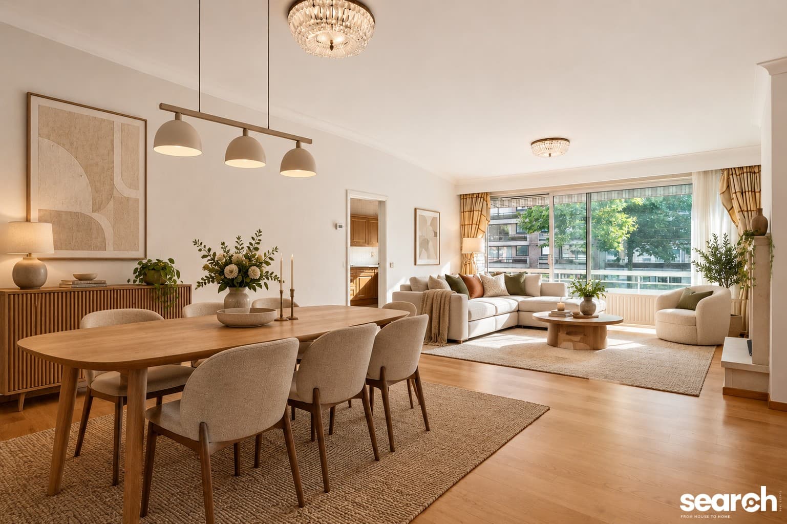 Ruim appartement met 2 slaapkamers en terras!