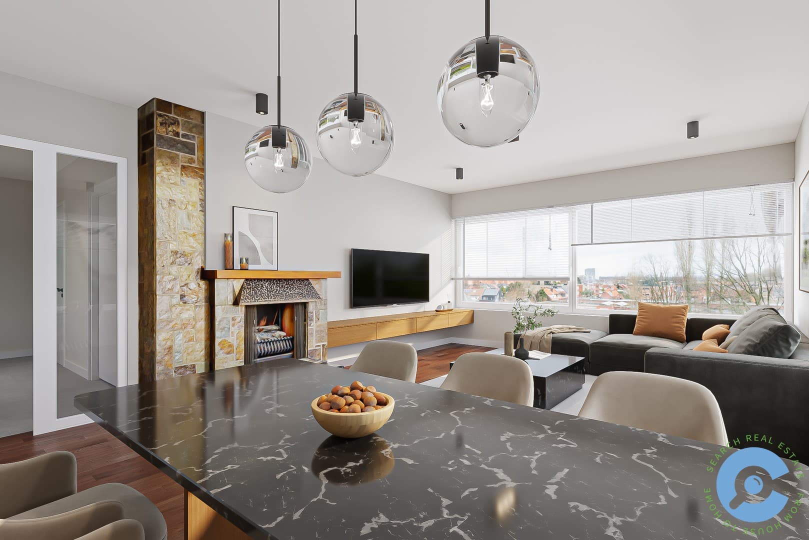 Energiezuinig 2 slaapkamer appartement in groene wijk met panoramisch zicht. 2